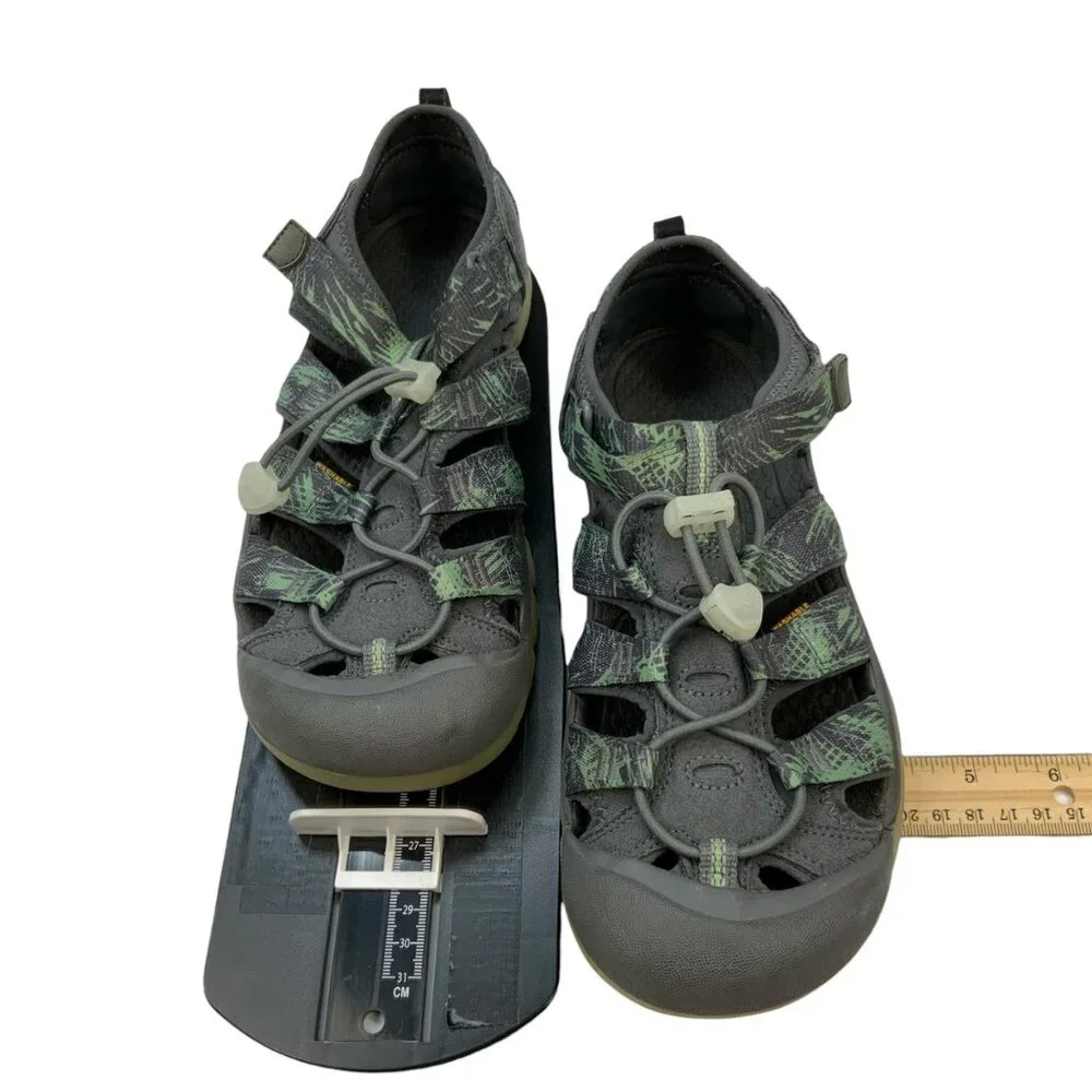 KEEN Big Kids Newport H2 Glow In The Dark Water Shoes Sandals 6 Gray